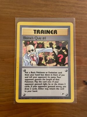 Blaine's Quiz #1 - 97/132 - Rare - Unlimited Edition