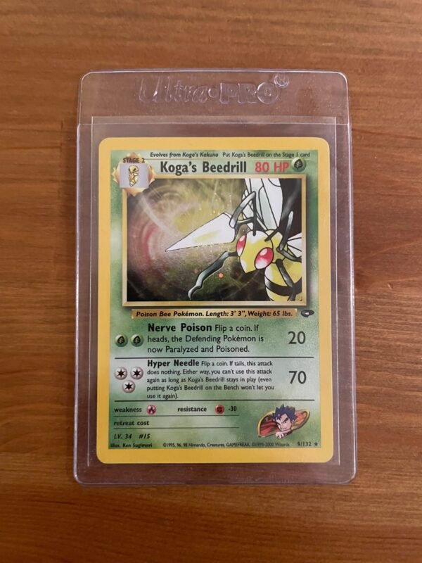 Koga's Beedrill - 9/132 - Holo Rare - Unlimited Edition