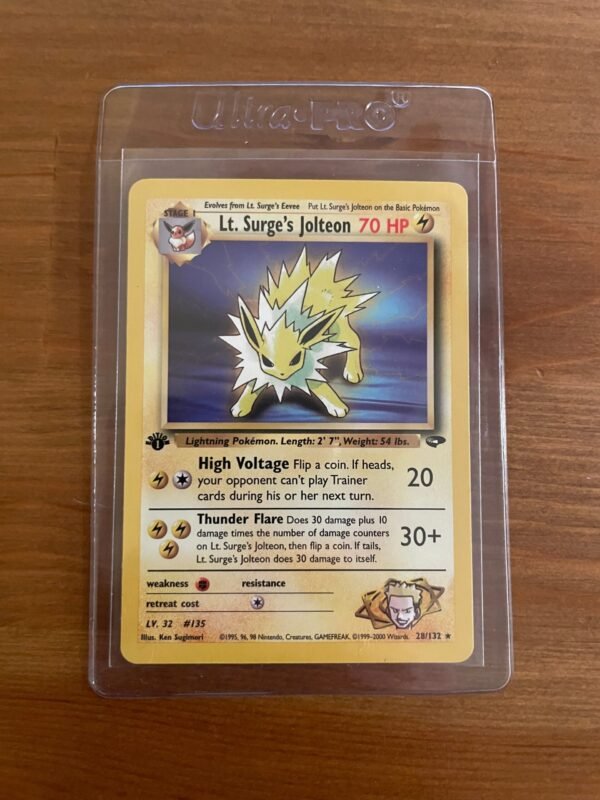 Lt. Surge's Jolteon - 28/132 - Rare - 1st Edition