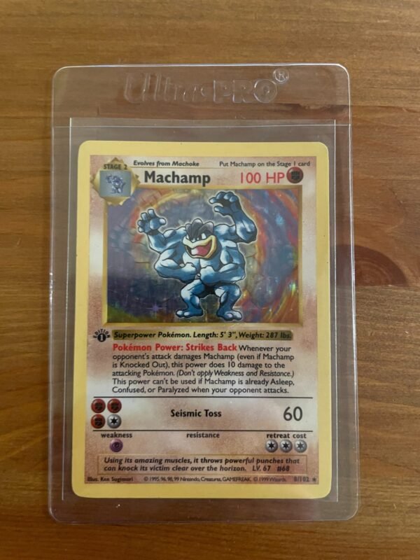 Machamp - 8/102 - Holo Rare - 1st Edition Shadowless