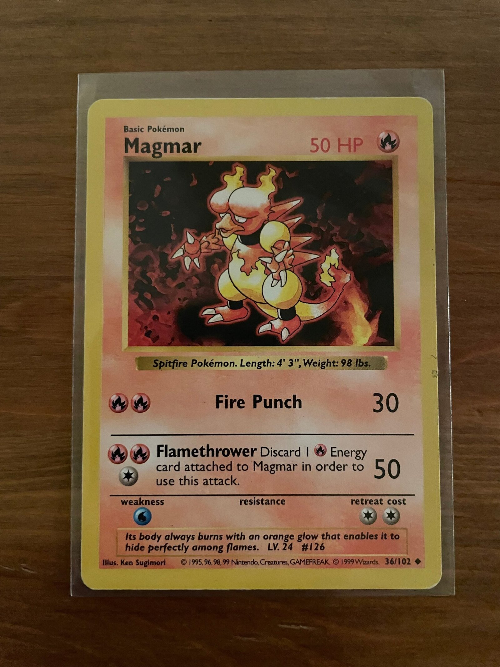 Magmar - 36/102 - Uncommon - Unlimited Edition Shadowless