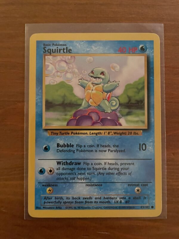 Squirtle - 63/102 - Common - Unlimited Edition