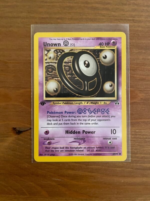 Unown O - 69/75 - Common - 1st Edition