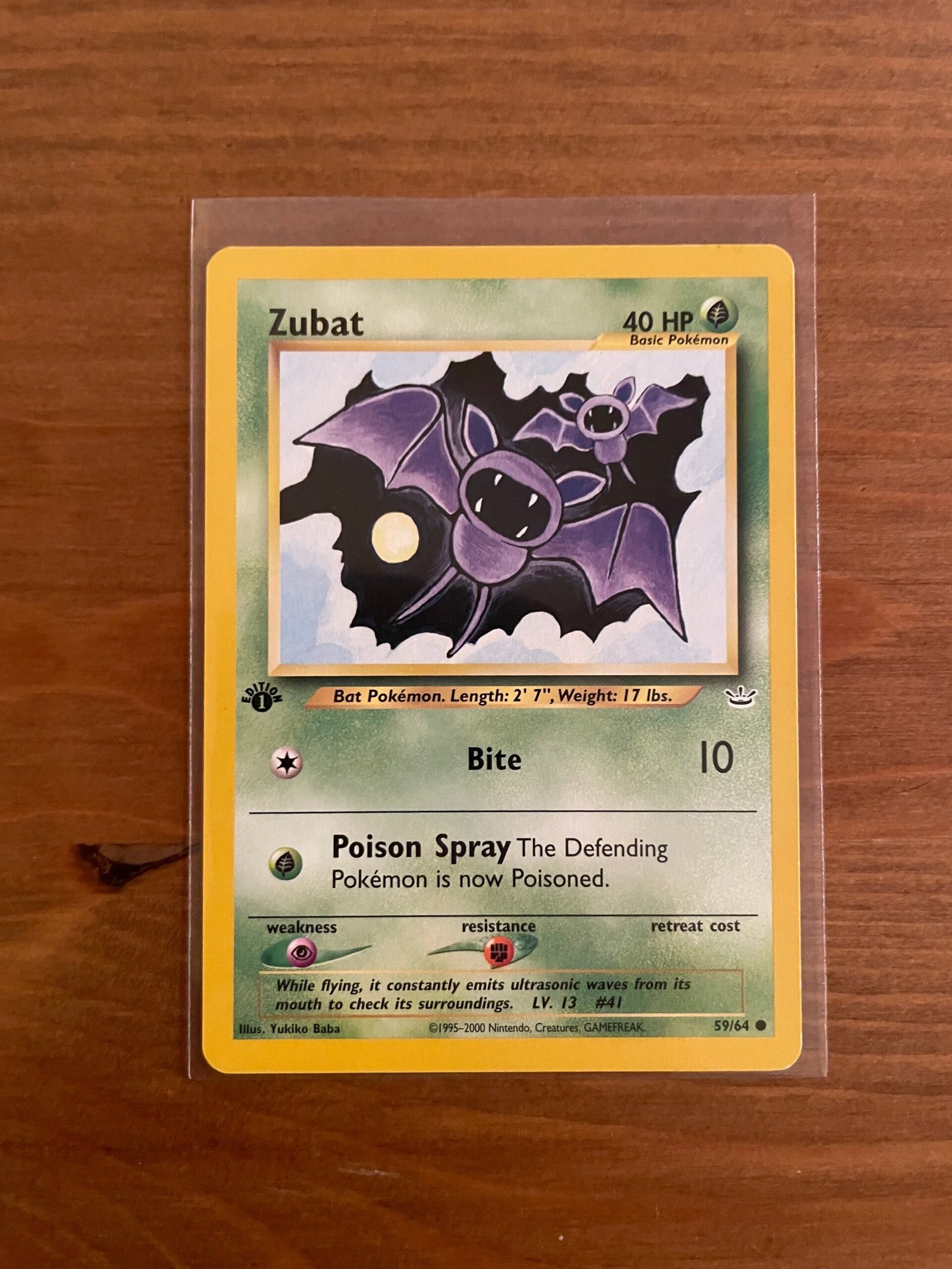 Zubat - 59/64 - Common - 1st Edition