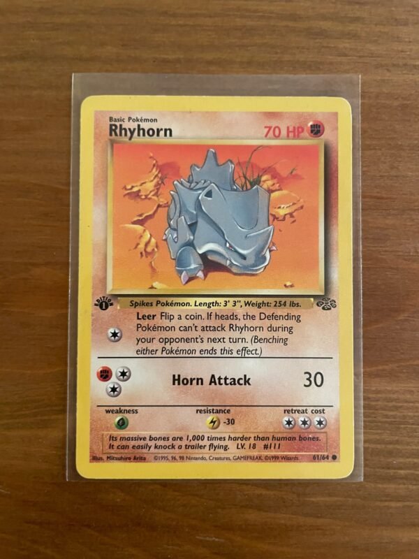 Rhyhorn - 61/64 - Common - 1st Edition