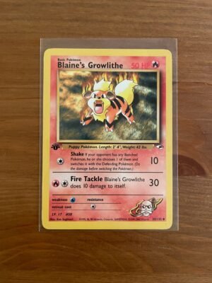 Blaine's Growlithe - 35/132 - Uncommon - 1st Edition