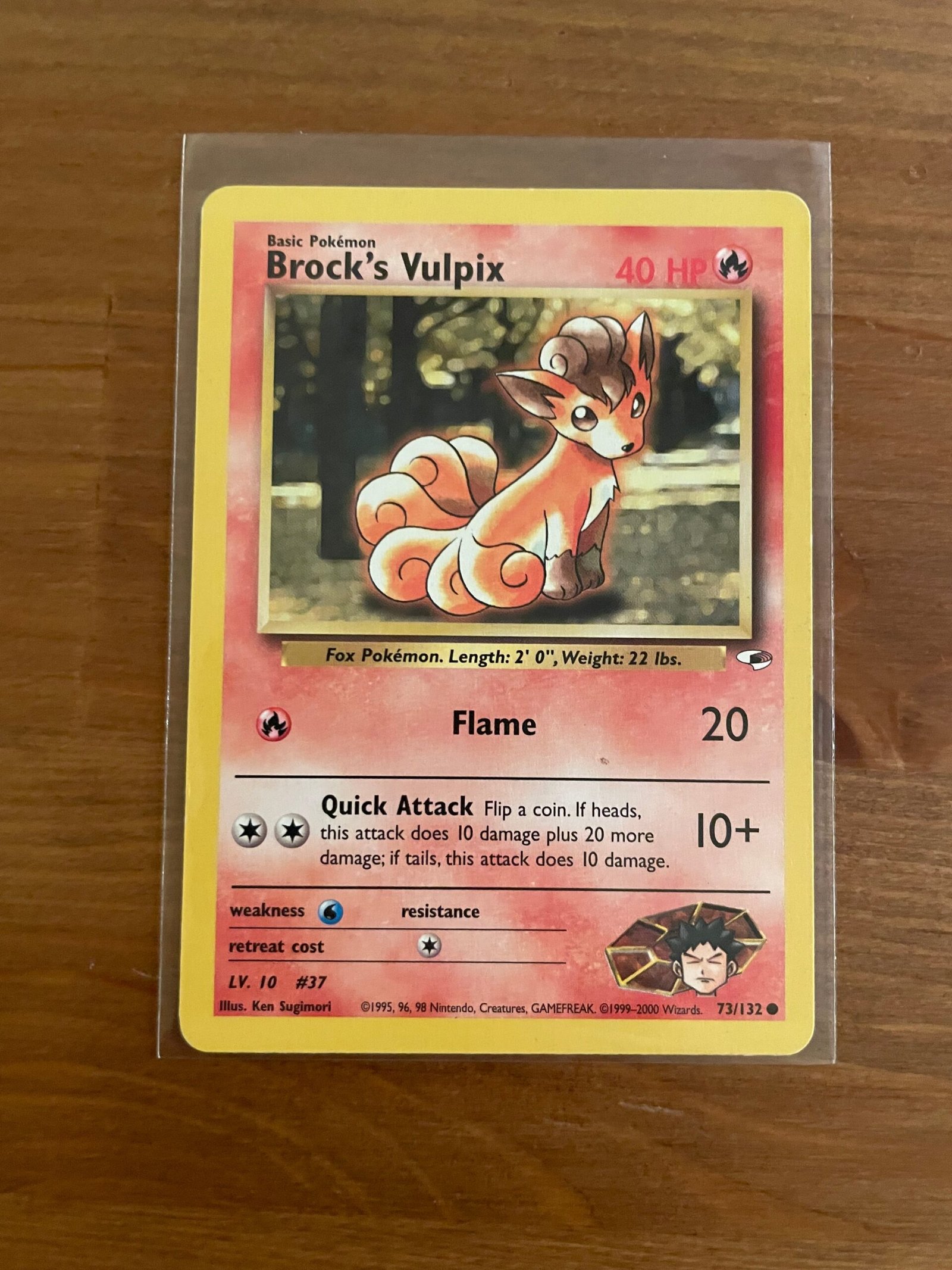 Brock's Vulpix - 73/132 - Common - Unlimited Edition