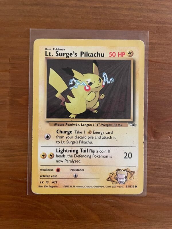 Lt. Surge's Pikachu - 81/132 - Common - Unlimited Edition