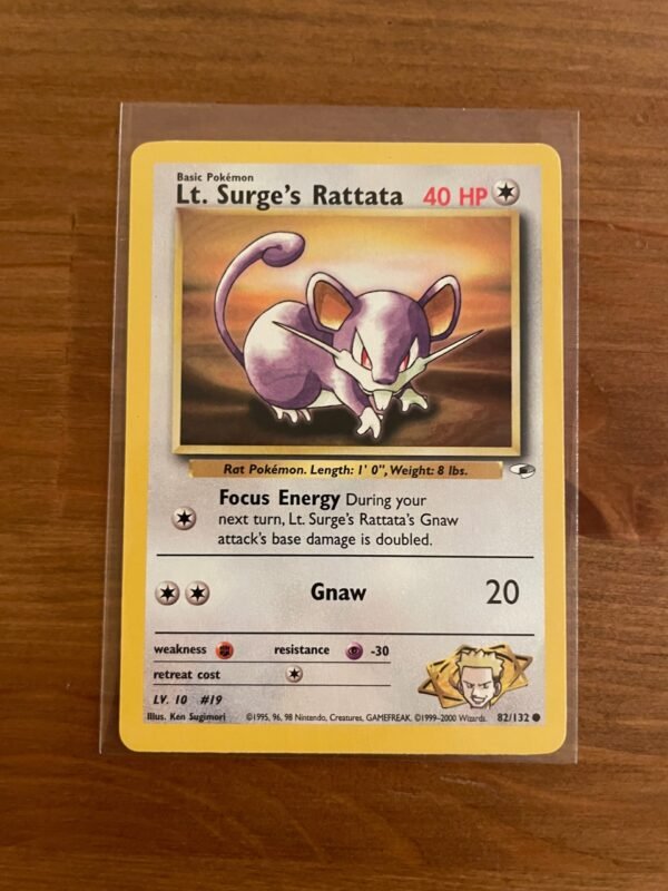 Lt. Surge's Rattata - 82/132 - Common - Unlimited Edition