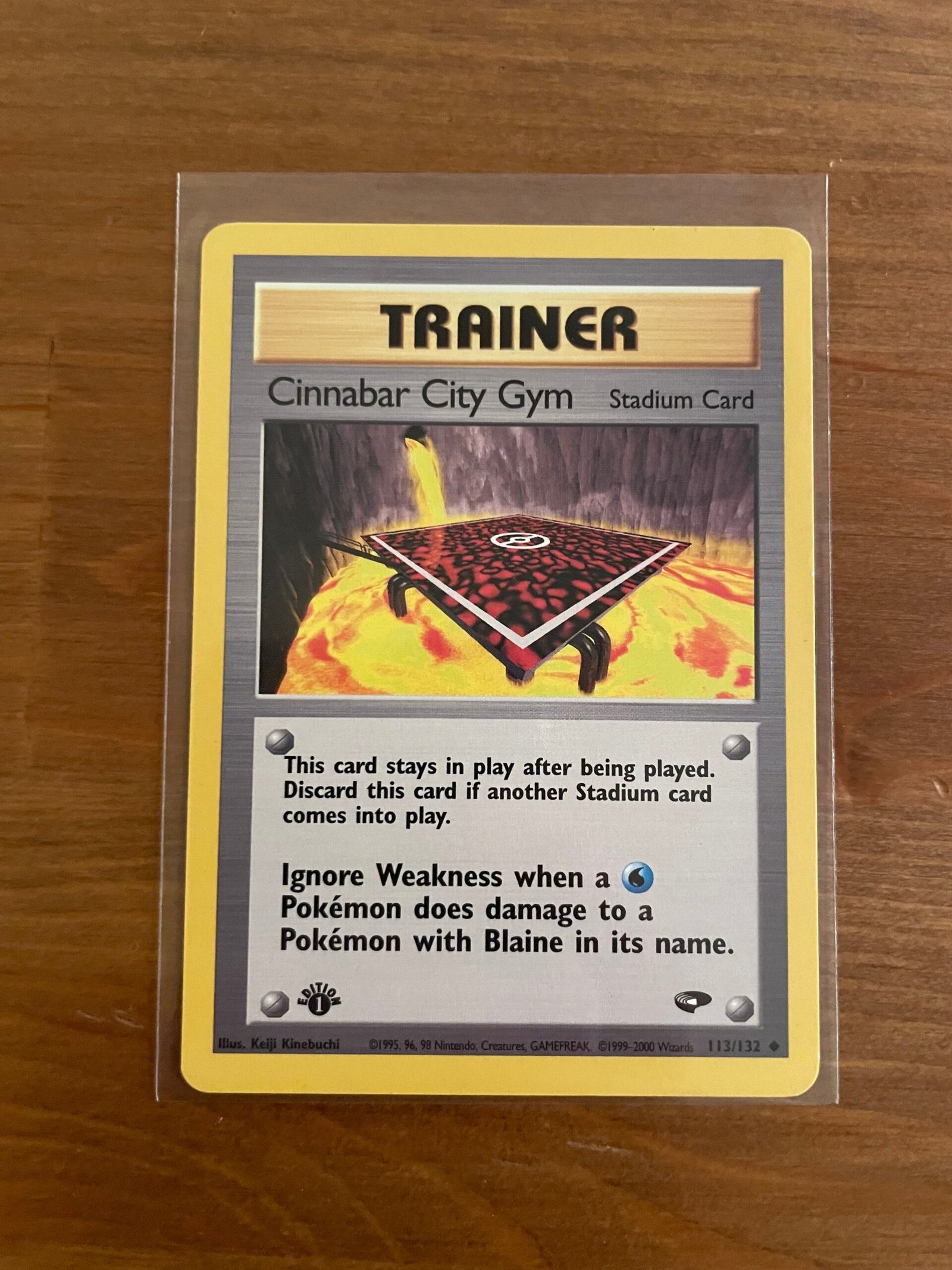 Cinnabar City Gym - 113/132 - Uncommon - 1st Edition