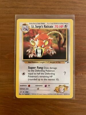 Lt. Surge's Raticate - 51/132 - Uncommon - Unlimited Edition
