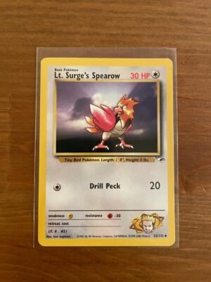 Lt. Surge's Spearow - 52/132 - Uncommon - Unlimited Edition