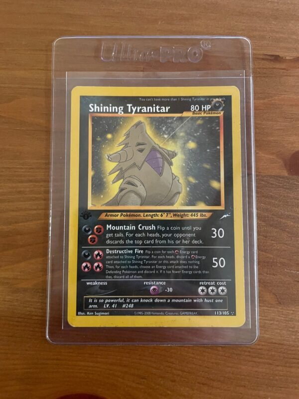 Shining Tyranitar - 113/105 - Secret Rare - 1st Edition