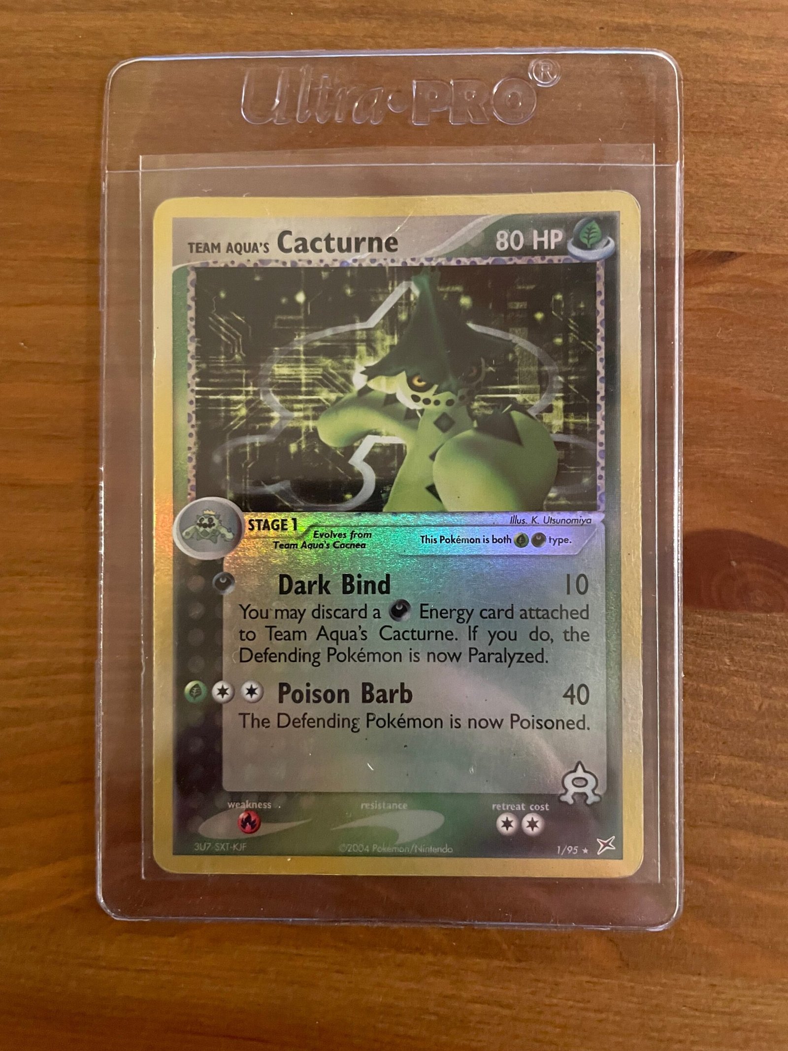 Team Aqua's Cacturne - 1/95 - Holo Rare - Unlimited Edition