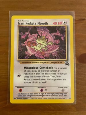 Team Rocket's Meowth - 18 - Black Star Promo